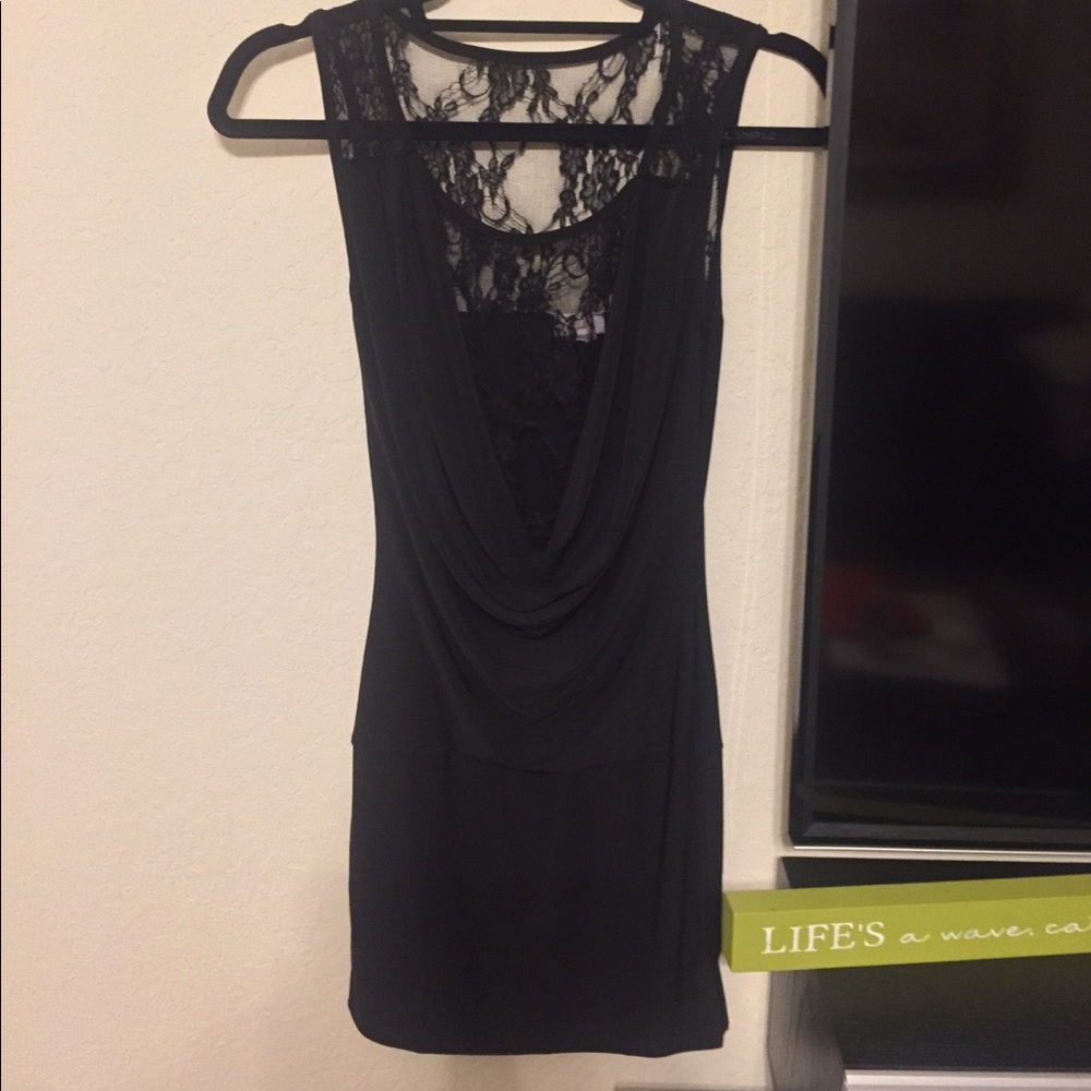 ✨Black Glam Lace Dress